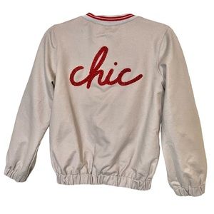 Catimini girls “chic” reversible jacket size 7Y